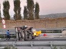 L'incidente all'imbocco dell'A33