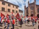 La manifestazione dei sindacati ad Alba
