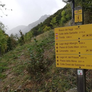 In settimana chiuso il sentiero per il lago Arbergh