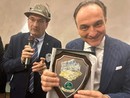 Il presidente degli Alpini del Monviso Desco e Cirio