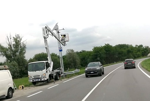 L'autovelox attivo sulla Provinciale 7 a Cherasco