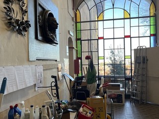 Saluzzo, il trasloco dalla vecchia sede del liceo Classico Bodoni in via Della Chiesa - foto Don Marco Gallo