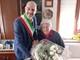 Agostina Gandolfo, 100 anni, con il sindaco Davide Sannazzaro