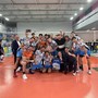 Cuneo Volley in festa dopo la vittoria per 3-1 sul campo di Porto Viro