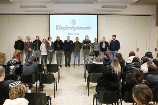 Alcuni momenti dell'incontro tenuto presso la sede dell'istituto fossanese