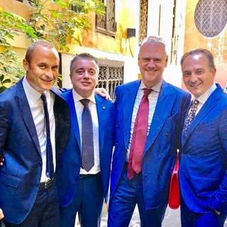 Da sinistra Costa, Graglia, Zangrillo e Cirio