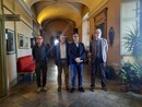 Daniele Trinchero, Giacomo Ballari, Mauro Calderoni, Danilo Demarchi, un municipio a Saluzzp, dopo la firma del protocollo tra Comune e Politecnico