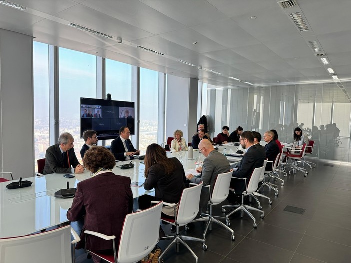 Un momento dell'incontro al Grattacielo della Regione Piemonte