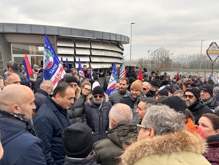 La mobilitazione sul sito di Santa Vittoria d'Alba