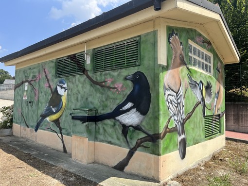 A Sommariva Perno il murales dedicato alla natura sulla cabina E-Distribuzione