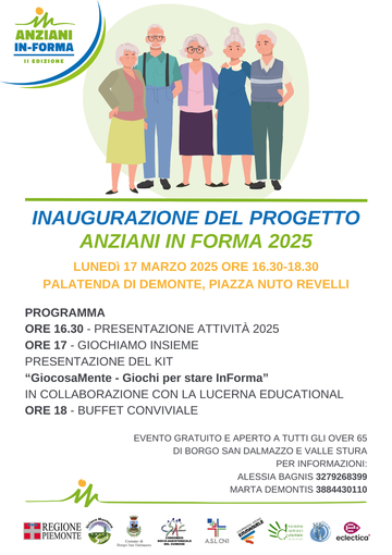 A Demonte l'inaugurazione della seconda edizione di “anziani in-forma”