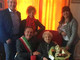 Un'immagine di un anno fa: Erminia Bianchini accoglie la visita del sindaco Ezio Cardinale e degli amministratori dianesi