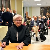 La presidente Mariangela Schellino il giorno della costituzione della Fondazione ospedale