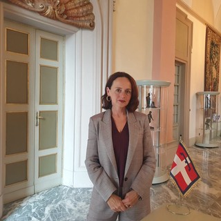 Federica Barbero dopo il suo intervento in Consiglio Regionale a Palazzo Lascaris