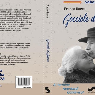 Prima e quarta di copertina di &quot;Gocciole d'amore&quot;, la raccolta di Franco Racca