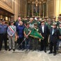 Nella foto gli alpini del Gruppo ANA Margarita con la Madrina del Gruppo, il past-president dell’ANA Mondovì (Gianpiero Gazzano), rappresentanza del Consiglio Regionale del Piemonte (Franco Graglia), rappresentanza del Comune di Margarita (Sindaco e ViceSindaco), rappresentanza dei Carabinieri locali