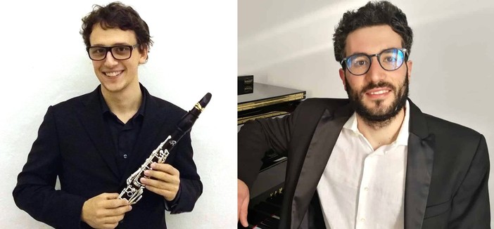 Giacomo Alfano al clarinetto e Luca Casana al pianoforte