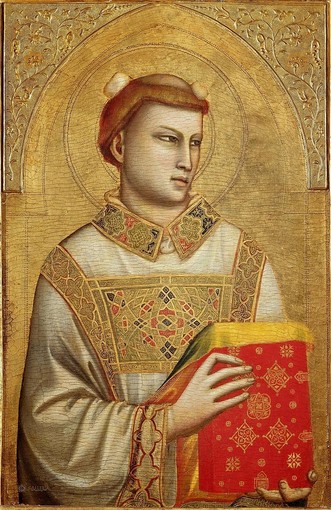 Santo Stefano, dipinto a tempera e oro su tavola di Giotto (Museo Horne, a Firenze)