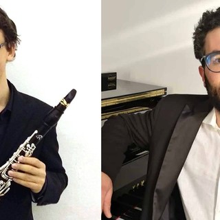 Giacomo Alfano al clarinetto e Luca Casana al pianoforte