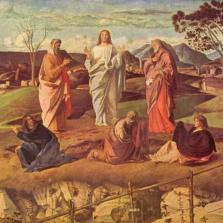 Gentiile Bellini, Trasfigurazione di Cristo. 1480-1485. Napoli, Galleria Nazionale di Capodimonte