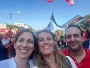 Chiara Gribaudo con Elly Schlein alla manifestazione della Cgil domenica a Roma