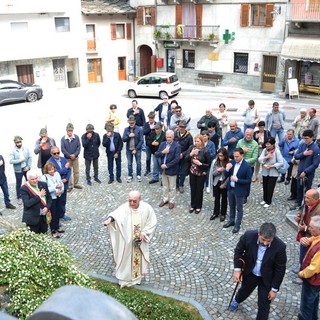 Melle , momenti della cerimonia in ricordo di Guglielmo Gusiano nel centenario della nascita