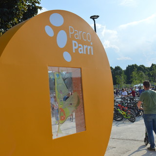 L'inaugurazione del parco Parri a Cuneo - foto: Simone Giraudi