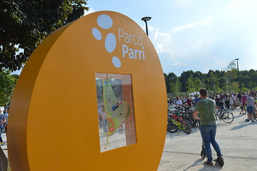 L'inaugurazione del parco Parri a Cuneo - foto: Simone Giraudi