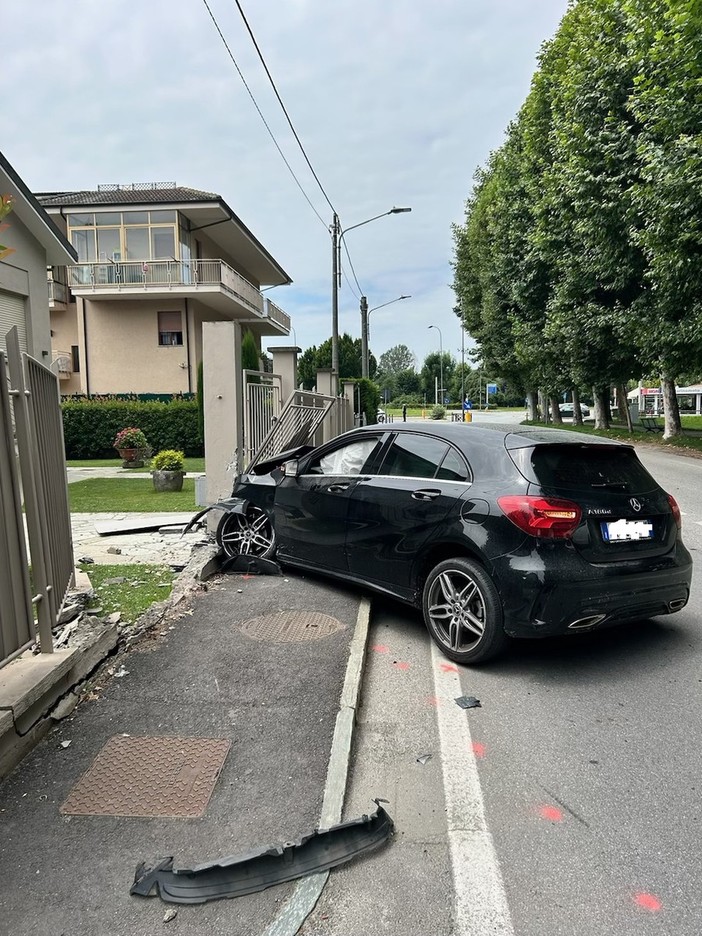 Uno dei tanti incidenti verificatisi in Viale Piave