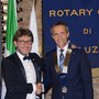 Il presidente uscente Luigi Fassino e il nuovo presidente del Rotary Saluzzo Silvio Tavella