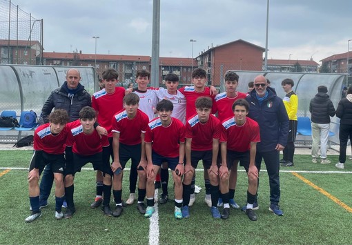 La squadra del Bodoni vincitrice del torneo con i professor Sabena e Cravero