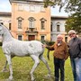 L’artista Franco Alessandria (a destra) con lo storico Mario Boetti