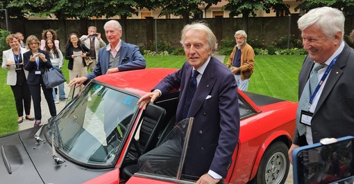 Luca Cordero di Montezemolo ha inaugurato la mostra “Vincenzo Lancia” in Confindustria Cuneo [FOTO]