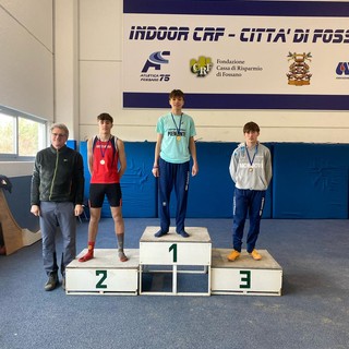 Lorenzo Marino sul gradino più alto del podio nella gara di Fossano