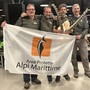 in foto la squadra Alpi Marittime, da sinistra Colombo, Alifredi, Piacenza e Ficetto