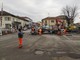 I lavori al passaggio a livello per la nuova area pedonale a Neive Borgonuovo