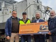 Stazione di Saluzzo, il locomotore della prova tecnica relativa al  prossimocollegamento Savigliano Saluzzo Cuneo che sarà gestito da Arenaways