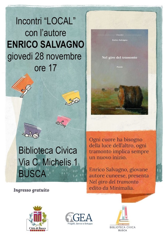 A Busca si presenta il libro &quot;Nel giro del tramonto&quot; di Enrico Salvagno