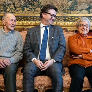 Giacomo, Lucia e il presidente del Consiglio regionale Davide Nicco