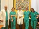 Nella foto da sinistra il chirurgo toracico e la Cardiologa aritmologa dell’Ospedale Karolinska, il prof. De Ferrari, i dottori Guerrera e Dusi