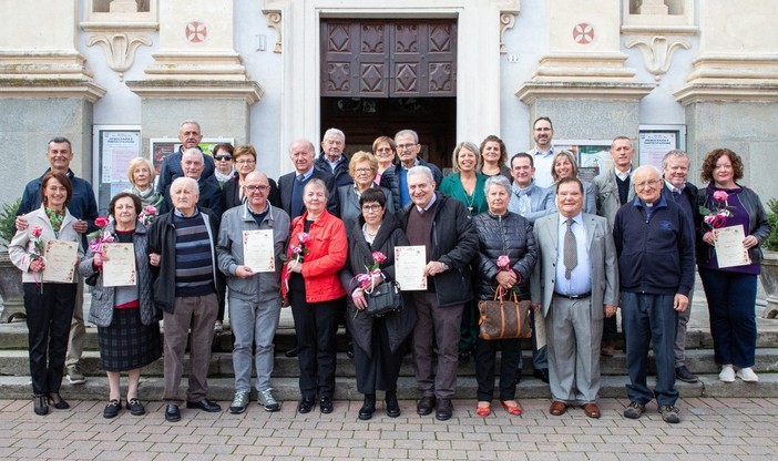 Foto di gruppo a margine dei festeggiamenti