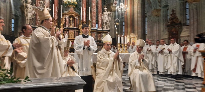 Monsignor Bernardino Giordano, nuovo Vescovo di Grosseto e di Pitigliano-Sovana-Orbetello.: la consacrazione nella Cattedrale di Saluzzo