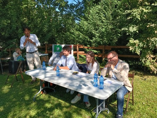 Il segretario Pione presenta l'incontro pomeridiano