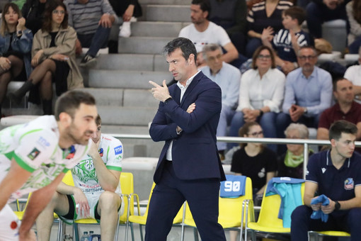 Matteo Battocchio durante la partita di Porto Viro (Foto: Delta Group)