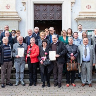 Foto di gruppo a margine dei festeggiamenti