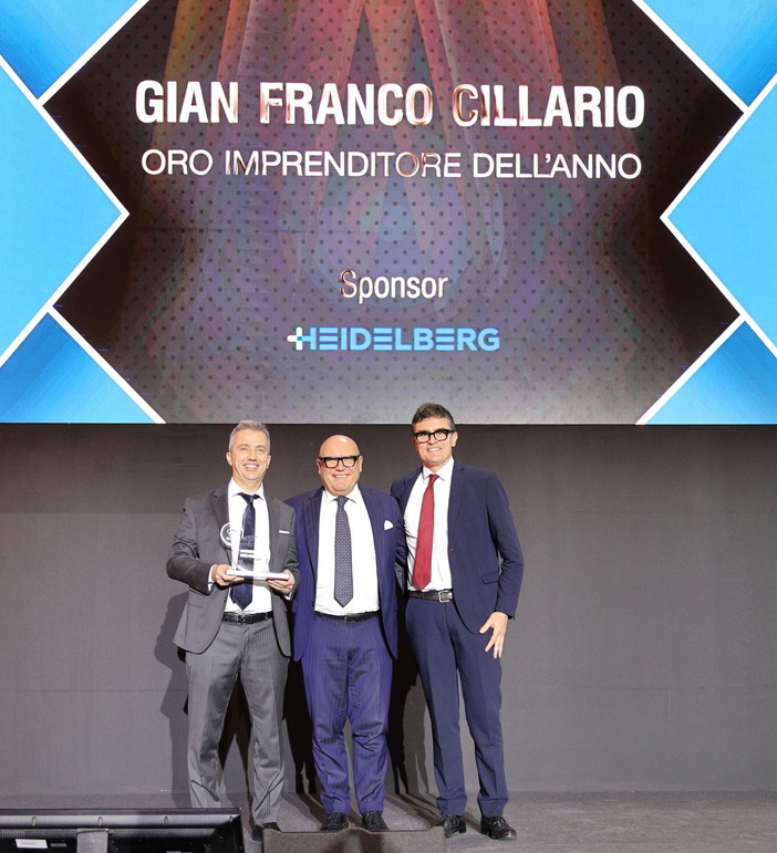 Gian Franco Cillario riceve il Premio Imprenditore dell'anno