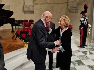 In foto Paolo Pejrone e Maria Franca Fissolo Ferrero