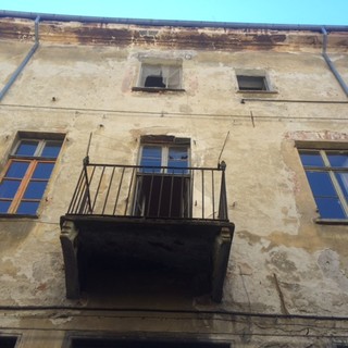 La facciata di palazzo Chiodo a Cuneo