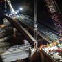 Ricostruzione del ponte San Bernardo sulla A6 Torino-Savona: varata la nuova trave [VIDEO]