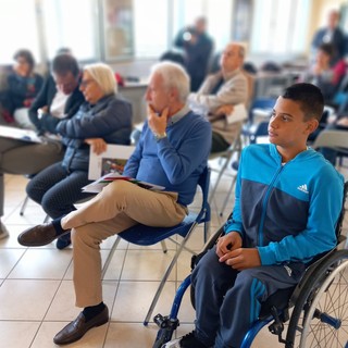 La presentazione dei Campionati italiani di tennis wheelchair (foto di Pino Berrino)